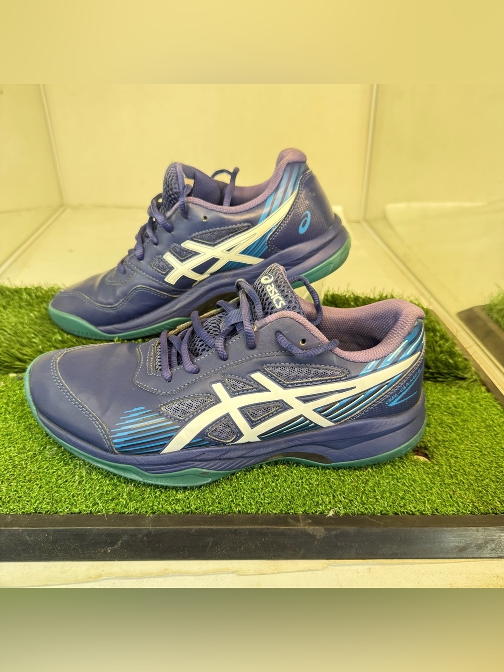 ASICS Gel-Game 8 Clay /OC Tennis Shoes Court Blue Genuine